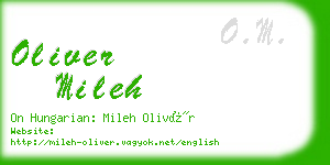 oliver mileh business card